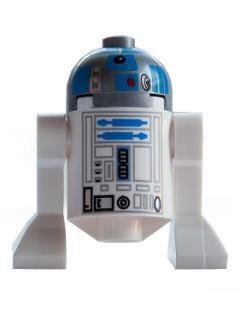 LEGO Minifigure -- R2-D2 (Flat Silver Head)-Star Wars / Star Wars Episode 4/5/6 -- SW0512 -- Creative Brick Builders